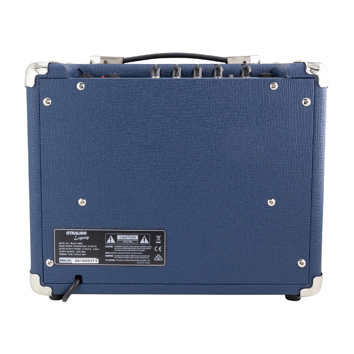 Strauss 'Legacy' 15 Watt Solid State Guitar Practice Amplifier (Blue)