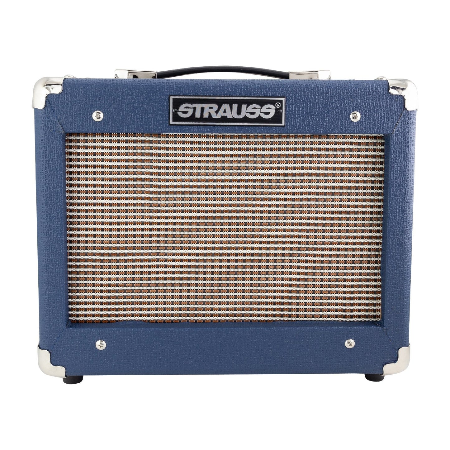 Strauss 'Legacy' 15 Watt Solid State Guitar Practice Amplifier (Blue)-SLA-15G-BLU