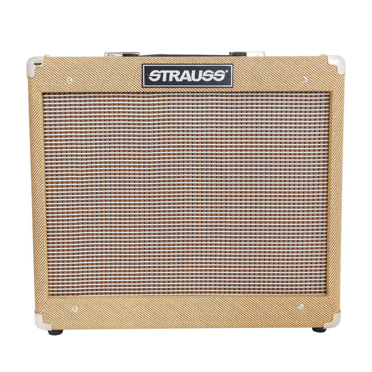 Strauss SVT-15R 15 Watt Combo Valve Amplifier with Reverb (Tweed)-SVT-15R-TWD