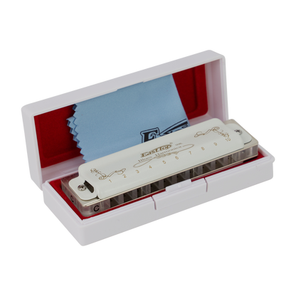 East Top 10 Hole Professional Blues Harmonica G