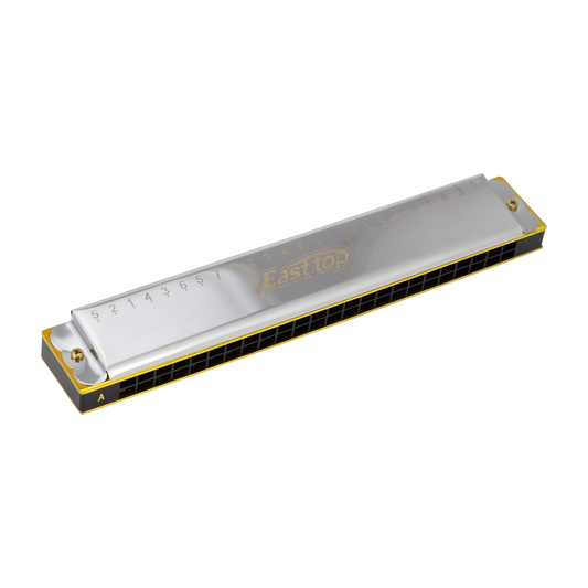 East Top 24 Hole Accent Tremolo Harmonica C