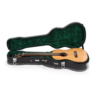 Tiki '22 Series' Spruce Solid Top Baritone Ukulele with Hard Case (Natural Gloss)