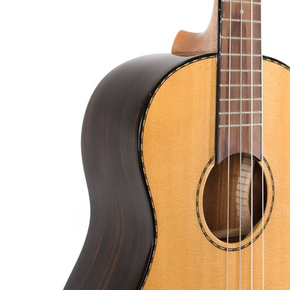 Tiki '22 Series' Spruce Solid Top Baritone Ukulele with Hard Case (Natural Gloss)