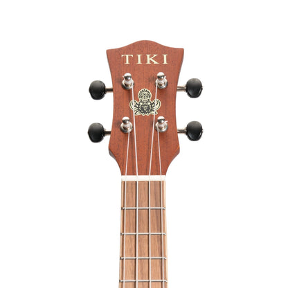 Tiki 'Tiki Man' Ukulele with Pickup and Soft Case (Natural Satin)