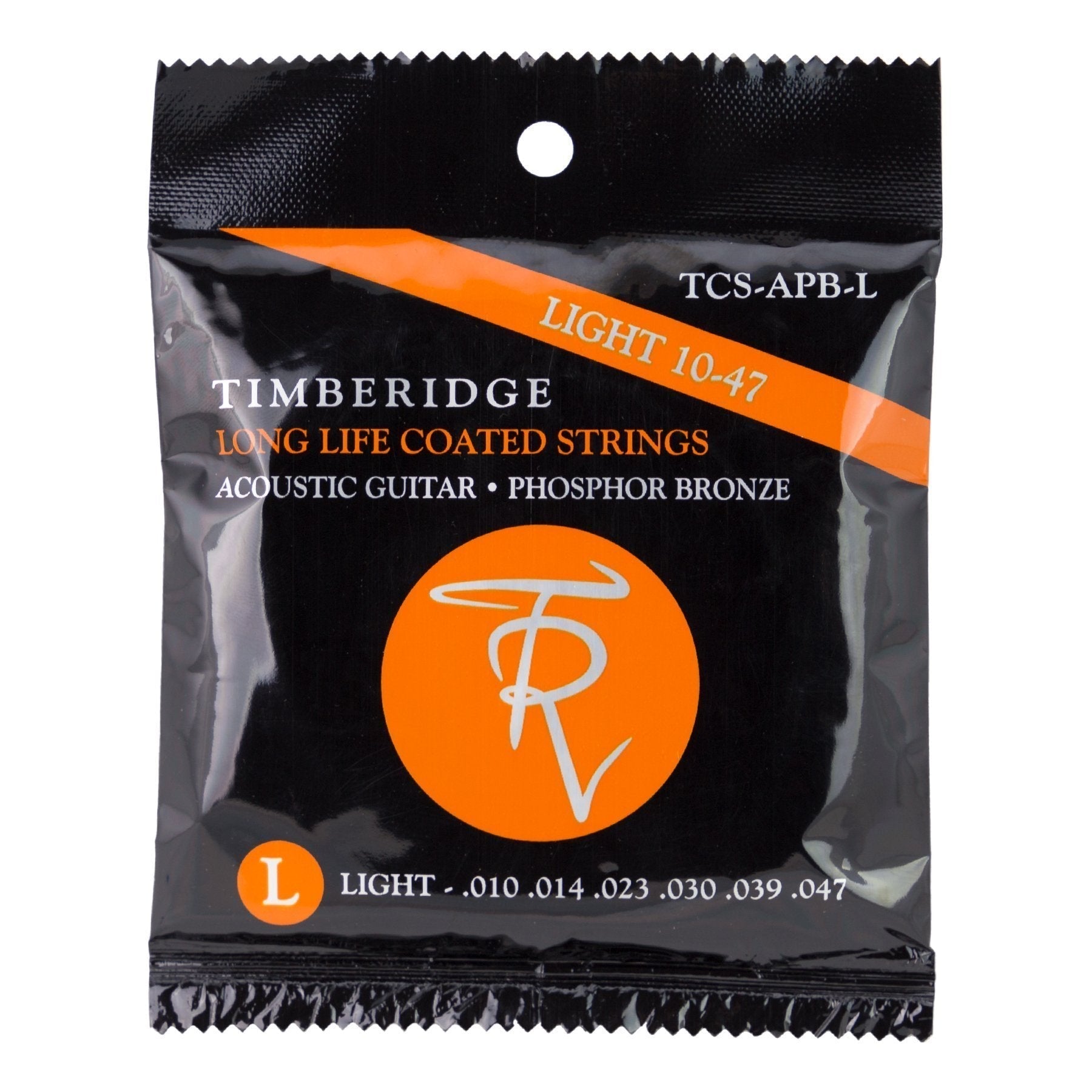 Timberide Timberidge Light Phosphor Bronze Long Life Coated Acoustic Guitar Stri ...