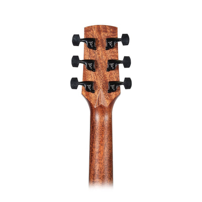 Timberidge Mahogany Solid Top Acoustic Electric Small Body Cutaway Guitar (Natural Satin)