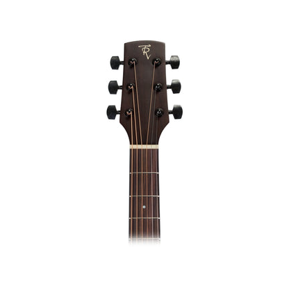 Timberidge Mahogany Solid Top Acoustic Dreadnought Cutaway Guitar (Natural Satin)