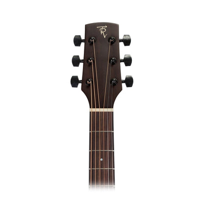 Timberidge Mahogany Solid Top Acoustic Small Body Cutaway Guitar (Natural Gloss)
