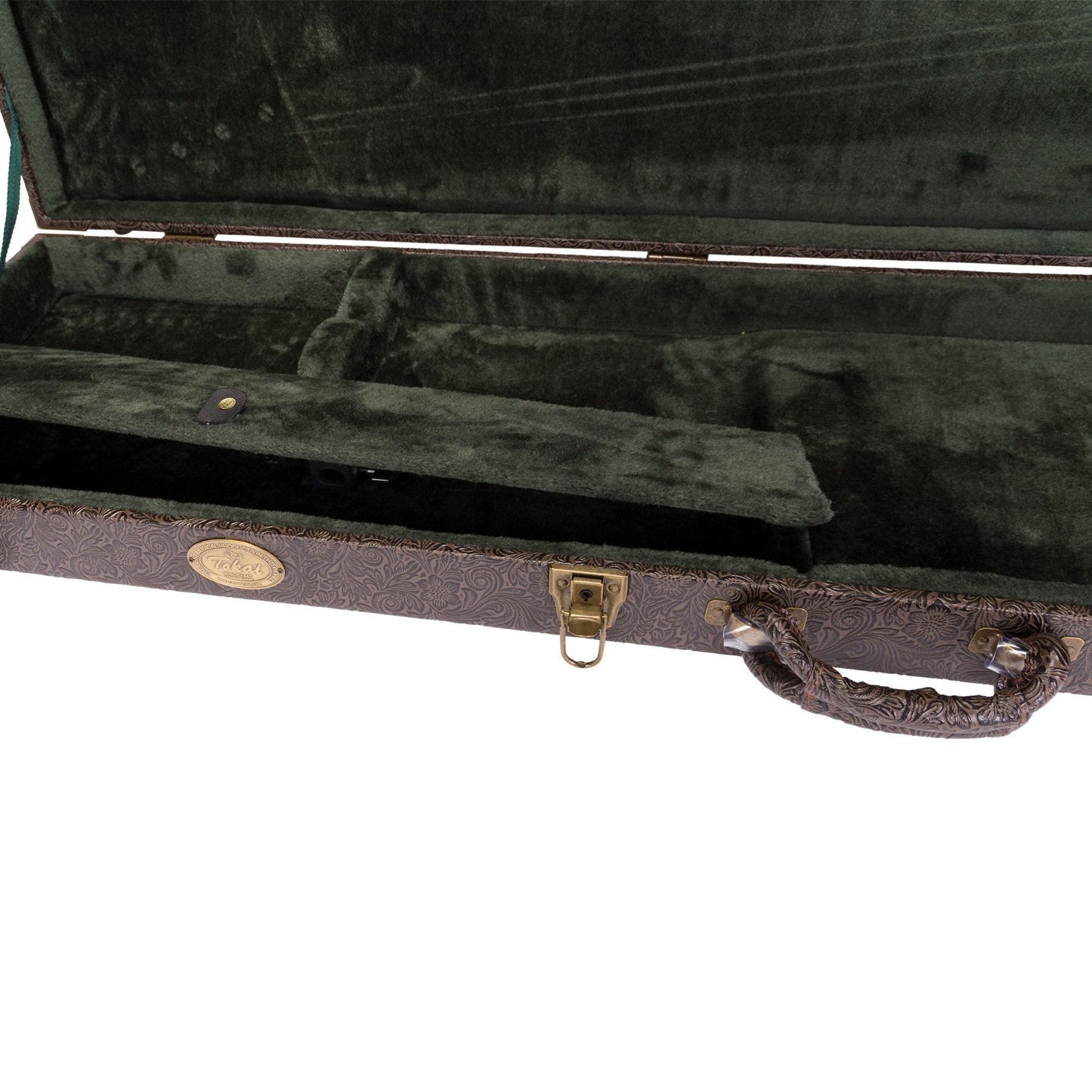 Tokai Deluxe Rectangular P-Bass and J-Bass Style Bass Hard Case (Paisley Dark Brown)