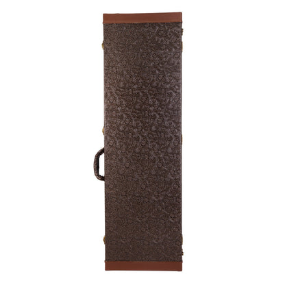 Tokai Deluxe Rectangular P-Bass and J-Bass Style Bass Hard Case (Paisley Dark Brown)-TC-PBS-PASDBRN