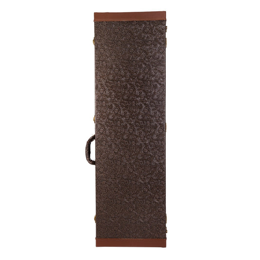 Tokai Deluxe Rectangular P-Bass and J-Bass Style Bass Hard Case (Paisley Dark Brown)-TC-PBS-PASDBRN