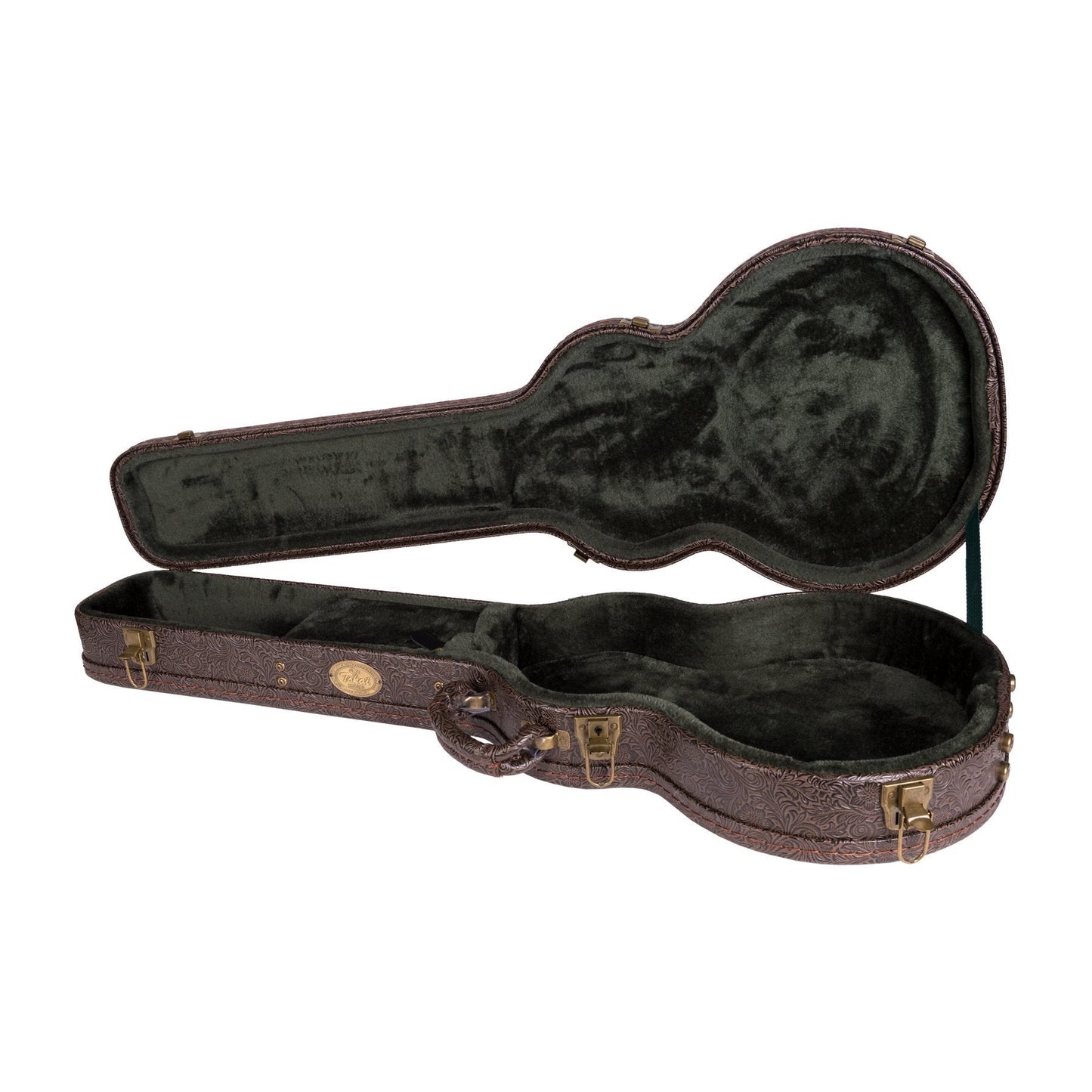 Tokai Deluxe Shaped LP-Style Electric Guitar Hard Case (Paisley Dark Brown)