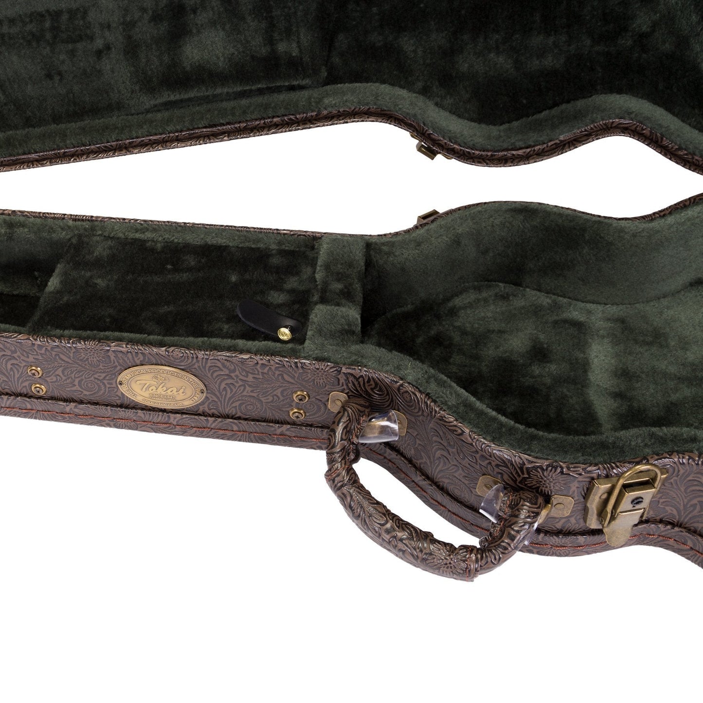 Tokai Deluxe Shaped LP-Style Electric Guitar Hard Case (Paisley Dark Brown)