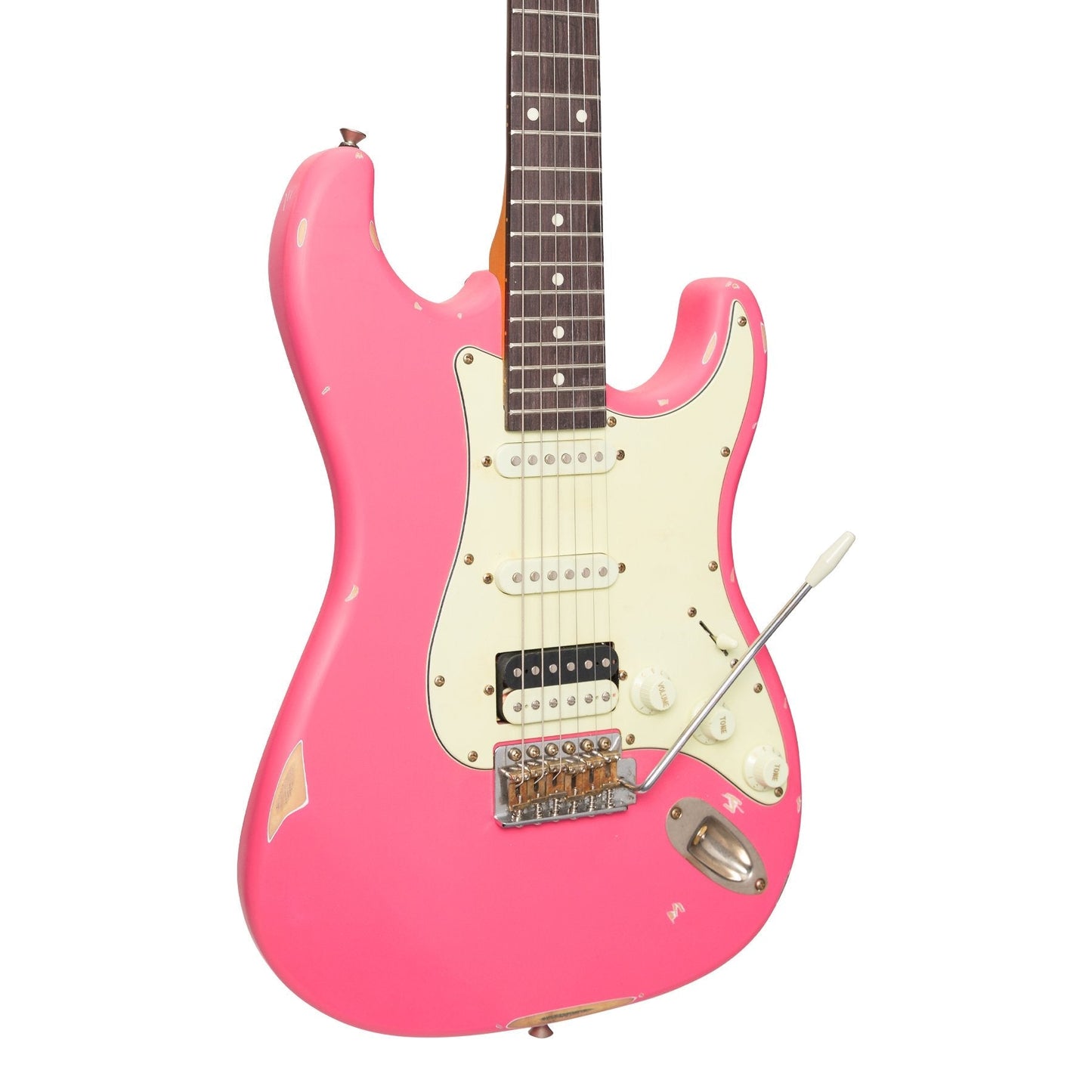 Tokai 'Legacy Series' ST-Style HSS 'Relic' Electric Guitar (Pink)