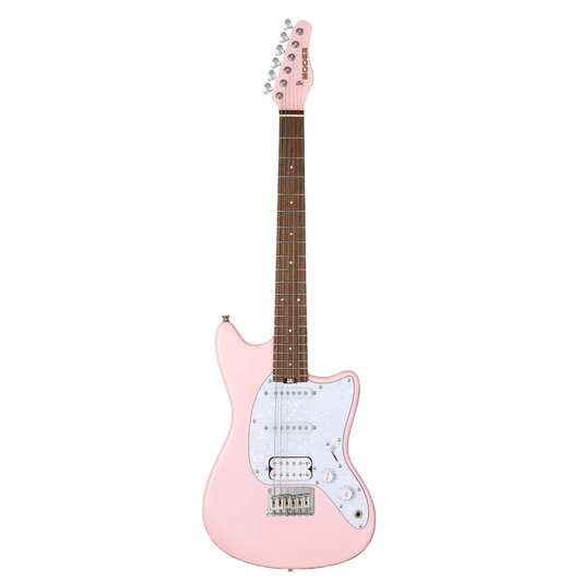 MOOER MLT10 OFFSET LIGHT ELECTRIC GUITAR (CANDY PINK)