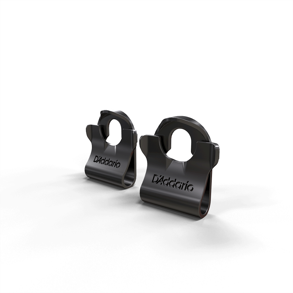 D'Addario PW-DLC-01 Dual-Lock Strap Locks (Black)